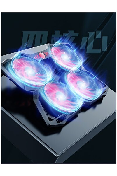 Mettzchrom F4 Plus Gaming Pro Oyuncu Notebook Soğutucu Ledli Ayarlanabilir 4 ...