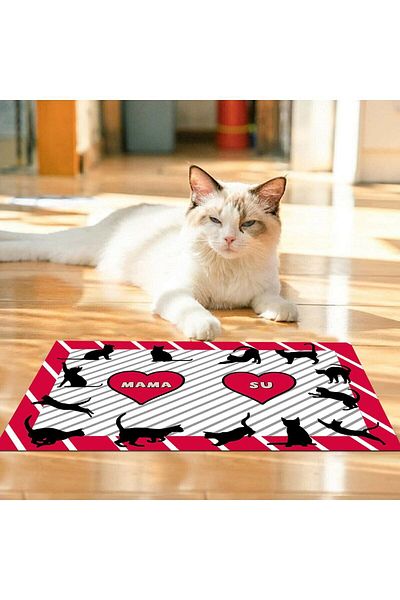 Egebella Multi-Purpose Non-Slip Mat - Food Placemat, Cat Dog