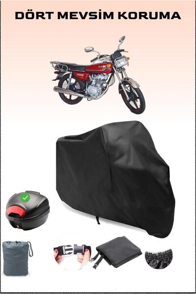 Breen Black Kuba Cg 100 Back Bag Compatible Motorcycle Tarpaulin Waterproof D...