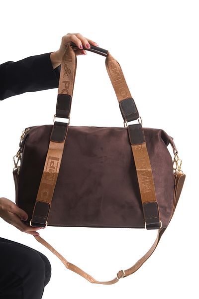 Solo Bag Geantă de umăr încrucișată din piele de căprioară Miami Polo pentru femei, cu curea lungă reglabilă