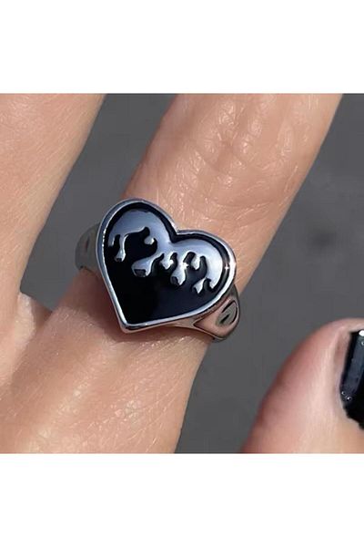 Vintageamer Vintage Heart Silver Ring