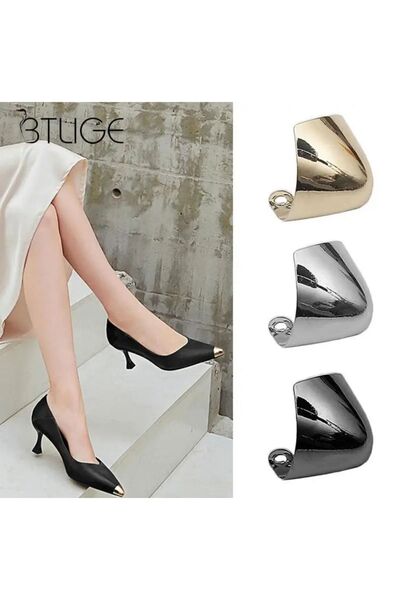 İsmet toka 1 Çift - Gümüş - Ayakkabı Burun Demiri Tokası - Metal Aksesuar