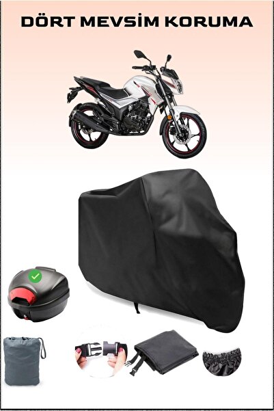 Breen Black Rks Titanium 220 Rear Bag Compatible Motorcycle Tarpaulin Waterpr...