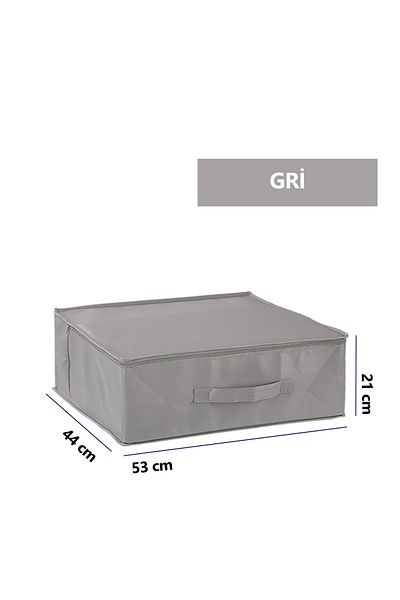 Vedsey 53 X 44 X 21 cm under Bed & Closet Organizer, Quilt & Pillow Organizer Scrap Grey
