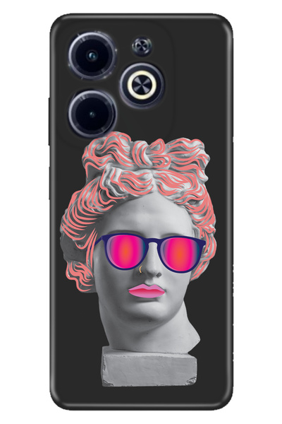 Cekuonline Infinix Hot 40I Case Pattern Printed Silicone Cool Goddess