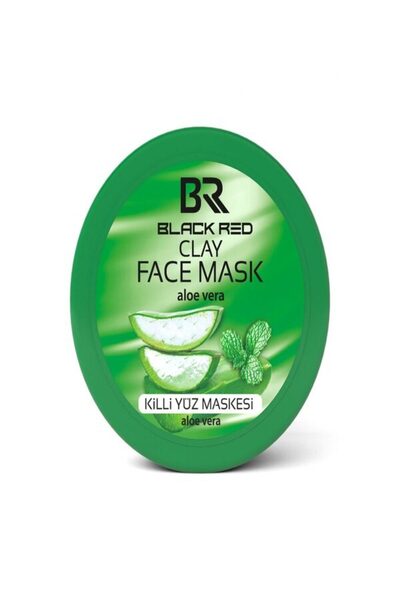 Black Red CLAY FACE MASK ALOEVERA 400 GR