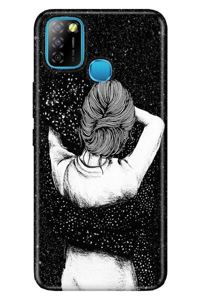 Cekuonline Infinix Smart 5 Case Silicone Tioserisi Patterned Illustrated - Bl...