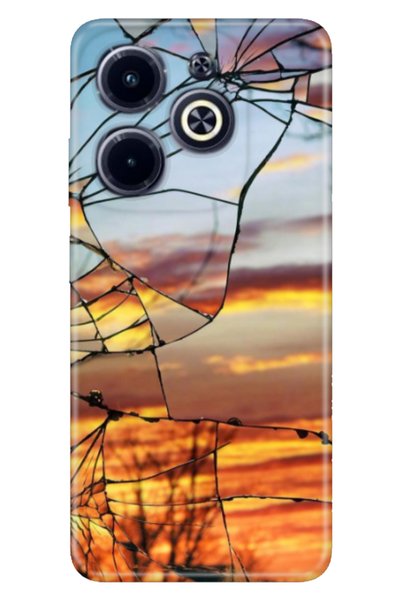 Cekuonline Infinix Hot 40 Case Patterned Printed Silicone Sunset