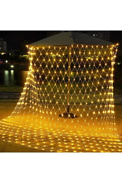 Coverzone 2 X 2 metri 144 LED-uri șir de lumină decorativă cu priză Iluminat ...