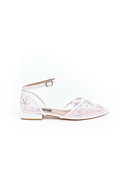 derinet El Yapımı Taş Aksesuarlı Fileli Abiye Babet