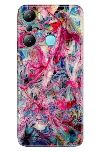 Cekuonline جراب Infinix Hot 20i من السيليكون بنمط صورة وغطاء للأشعة فوق البنف...
