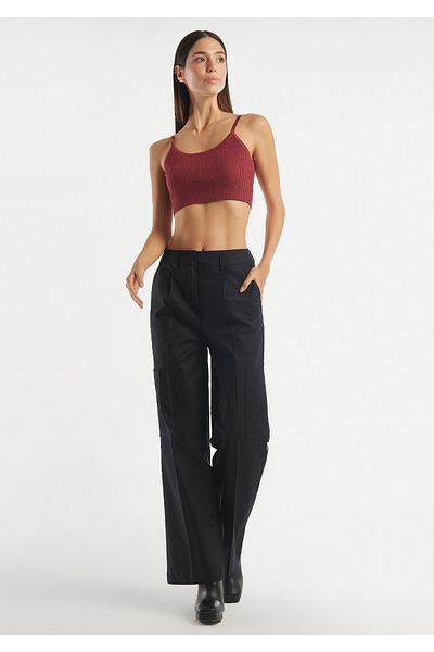 United Colors of Benetton Sutien de damă cu sclipici burgundy