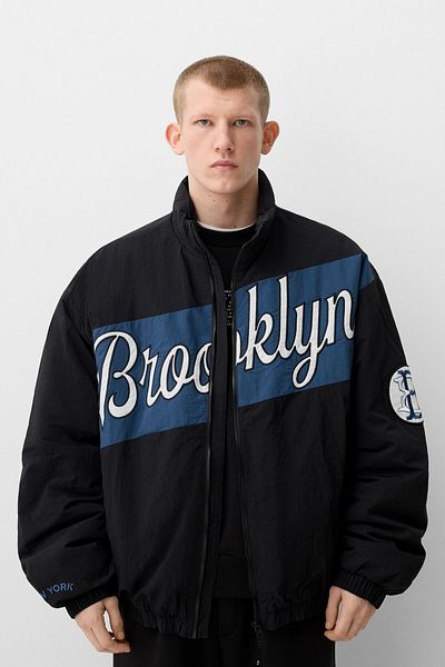 Bershka Baskılı şişme mont