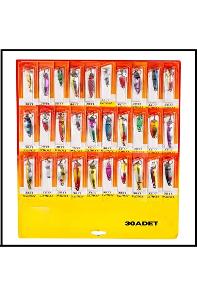 Uygunayakala Uyguna-Yakala Alabalık/Turna/Levrek 30'lu Olta Kaşığı Seti-KAS.721