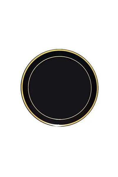 Trade Bazaar Luxury Plastic Mica Round Plate 23 cm