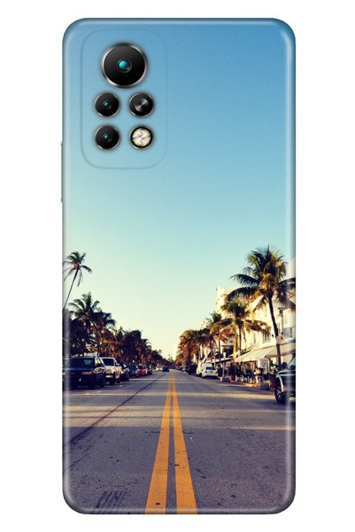 Cekuonline Infinix Note 11 Pro Case Silicone Moderna Patterned Miami Sunset