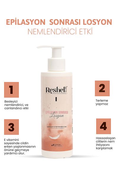 Reshell Moisturizing Epilation Lotion Containing Aloe Vera - 200 Ml