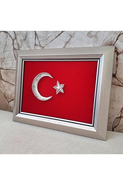Payidar Filografi MASAÜSTÜ AY YILDIZ TÜRK BAYRAĞI FİLOGRAFİ SANATI EL YAPIMI HEDİYELİK