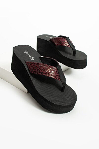 Bermody Γυναικείες παντόφλες Robin Leopard High Platform - Σαγιονάρες