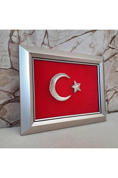 Payidar Filografi MASAÜSTÜ AY YILDIZ TÜRK BAYRAĞI FİLOGRAFİ SANATI EL YAPIMI HEDİYELİK