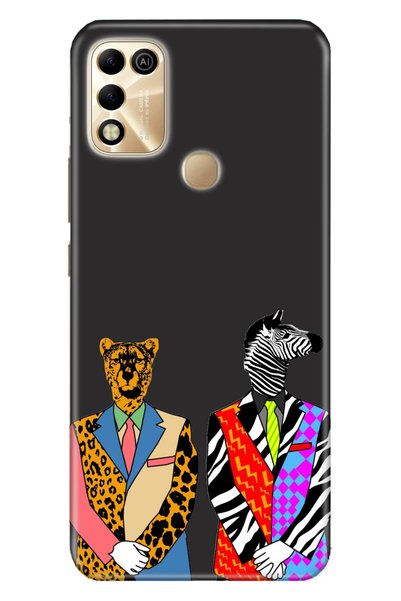 Cekuonline Infinix Hot 11 Play Case Silicone Moderna Illustrated Patterned Ze...