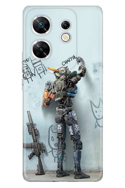 Cekuonline جراب Infinix Zero 30 4G مصنوع من السيليكون النانوي المطبوع عليه صورة