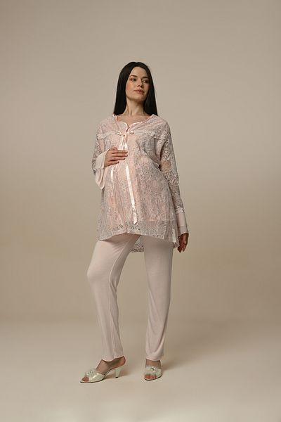 Marilyn Club Maternity-Maternity Pajamas Set with Dressing Gowns Set of 3