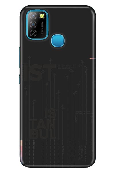 Cekuonline جراب Infinix Smart 5 من السيليكون بنمط Tioserisi مصور - اسطنبول فلاي