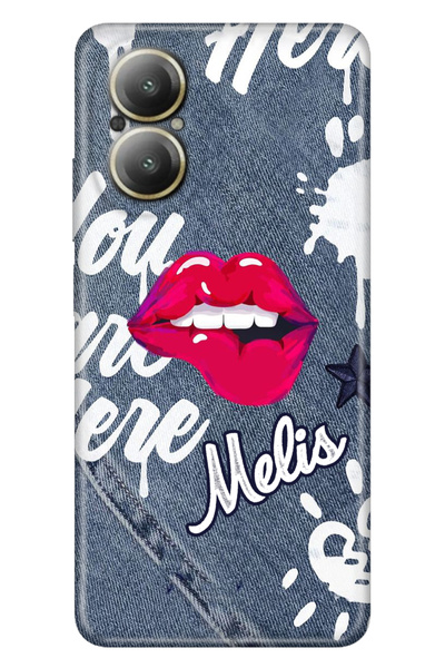 Cekuonline Infinix Smart 5 8 9 10 S5 Pro Note 11 12 30 40 50 Vip Kılıf Isimli Yazılı Kişiye Özel Jean Dizayn