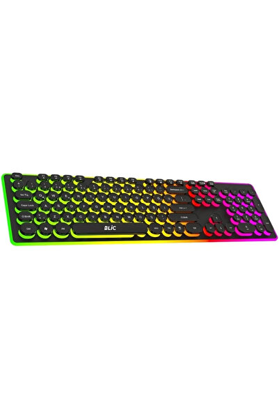 Everest Grup Rainbow Rgb Gaming Klavye Kablolu Mekanik 105 Tuşlu LED Işıklı Oyuncu Klavye + Mouse