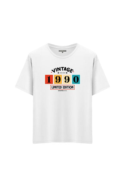 Mounte Bianca Unisex Vintage 1990 - Μπλουζάκι Oversize