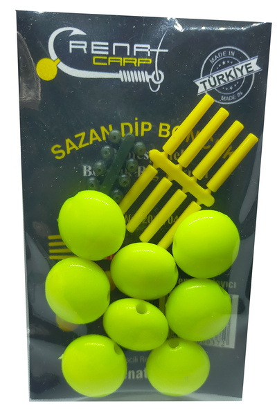 sr sazanrig Renat Carp Yassı Boncuk Seti Sazan Dip Yemi (8 adet)
