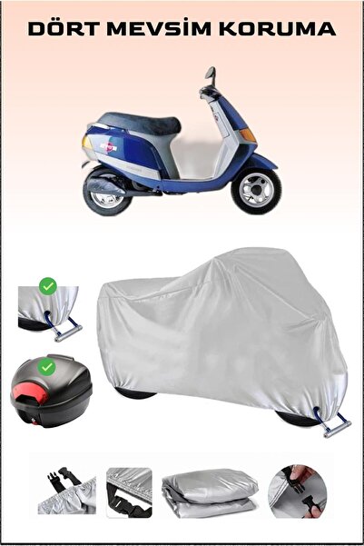 Breen Piaggio Sfera 80 - Gray Motorcycle Tarpaulin, Rear Bag and Lock Compati...