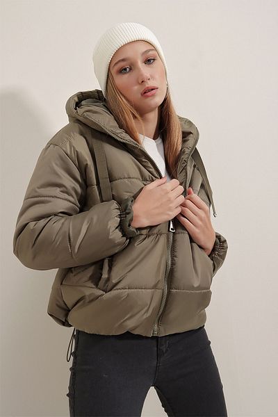 Bigdart 5117 Jachetă puf cu glugă - kaki