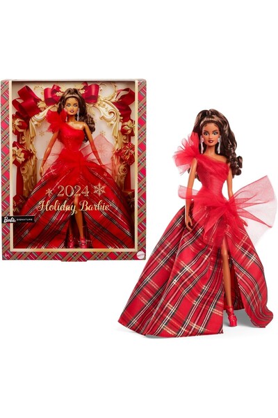 scntoys 2024 Mutlu Yillar Bebeği? Yeni? Yil Barbi?e Kumral Holi?day Barbi?e 2...