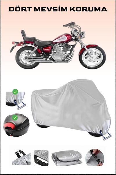 Breen Keeway Super Shadow 250 - Gray Motorcycle Tarpaulin, Rear Bag and Lock ...