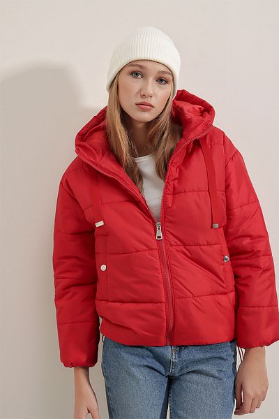 Bigdart 5117 Pufferjacke mit Kapuze – Rot