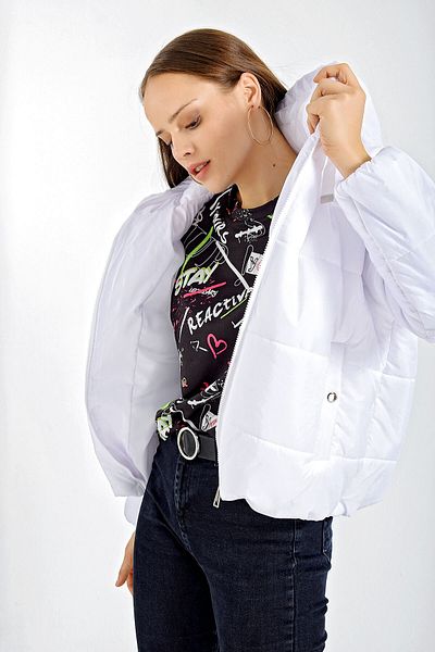 Bigdart 5117 Pufferjacke mit Kapuze – Weiß