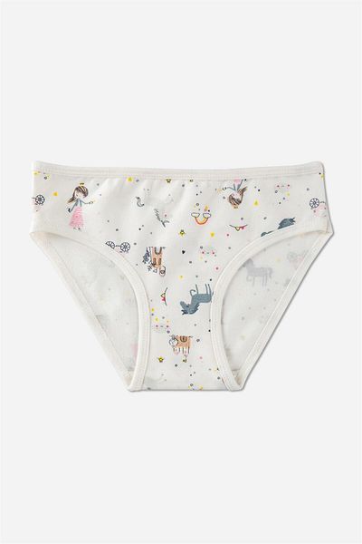 BAYKAR Lány pamut színes nyomott bikini bugyi 3 csomag 5654 színes