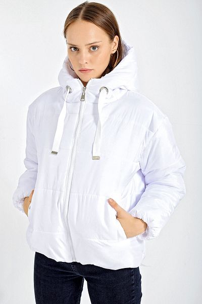 Bigdart 5117 Pufferjacke mit Kapuze – Weiß