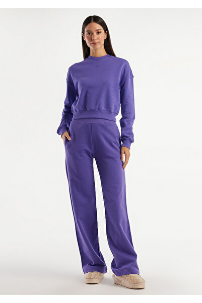 United Colors of Benetton Logo violet Confortabil din bumbac pentru femei Swe...