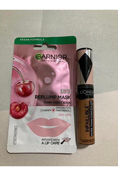 Garnier Dudak Nemlend +  L'oréal Paris Infaillible Tüm Yüze Uygulanabilir Kapatıcı 338 Honey