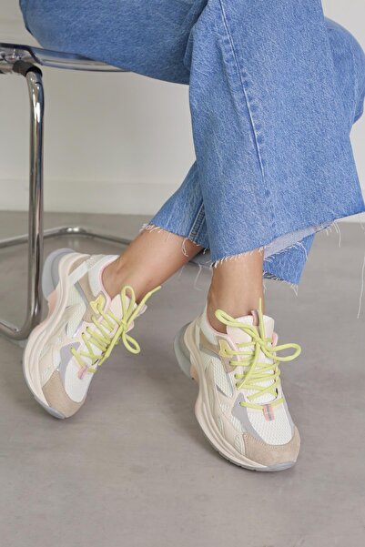 Stil Durağı Sm30170 Model 5 Cm Tabanlı Yeni Sezon Spor Ayakkabı Bey.ten