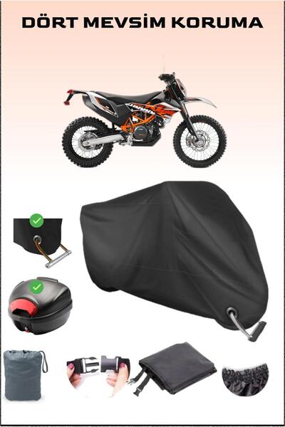 Breen حقيبة خلفية وقفل أسود لدراجة نارية KTM 690 Enduro R متوافقة مع القماش ا...