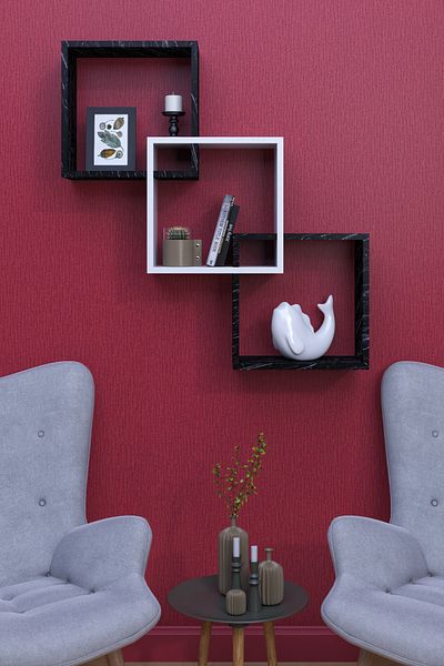 moka park avm Wall Mounted Modern Wall Shelf with Large Shelves