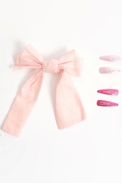 LOGO AKSESUAR Κλιπ Φιόγκος Σετ 4 κουμπωτών