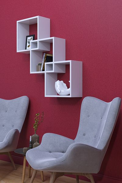 moka park avm Wall Mounted Modern Wall Shelf with Large Shelves