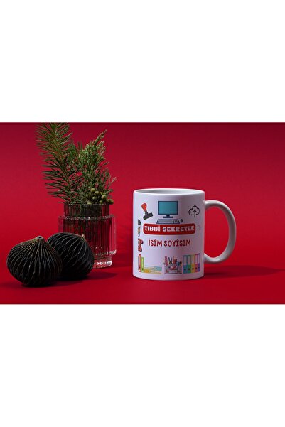 Oguzkkare Tasarım Tıbbi Sekreter Özel Tasarım Hediyelik Kupa