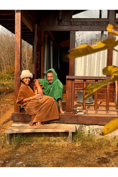 SOLENROSA Πετσέτα Poncho Welsoft Fleece
