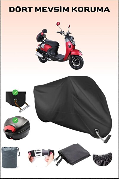 Breen قماش القنب للدراجات النارية باللون الأسود Kuba Trendy Xc 50 مع حقيبة خل...